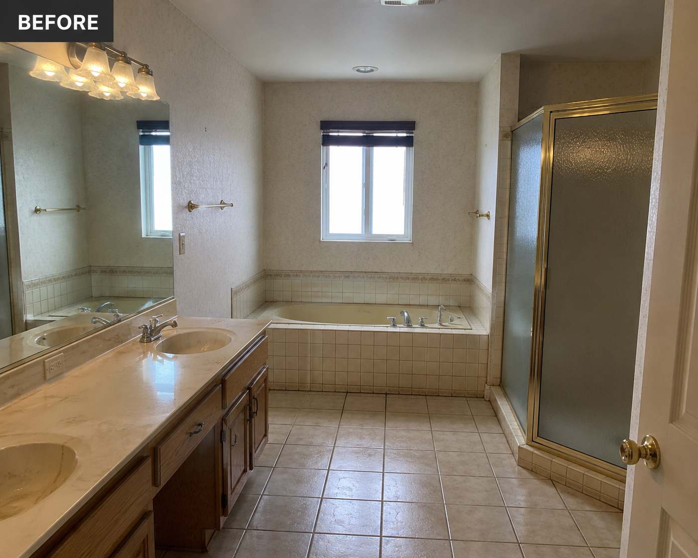 Before: bathroom remodel project 2