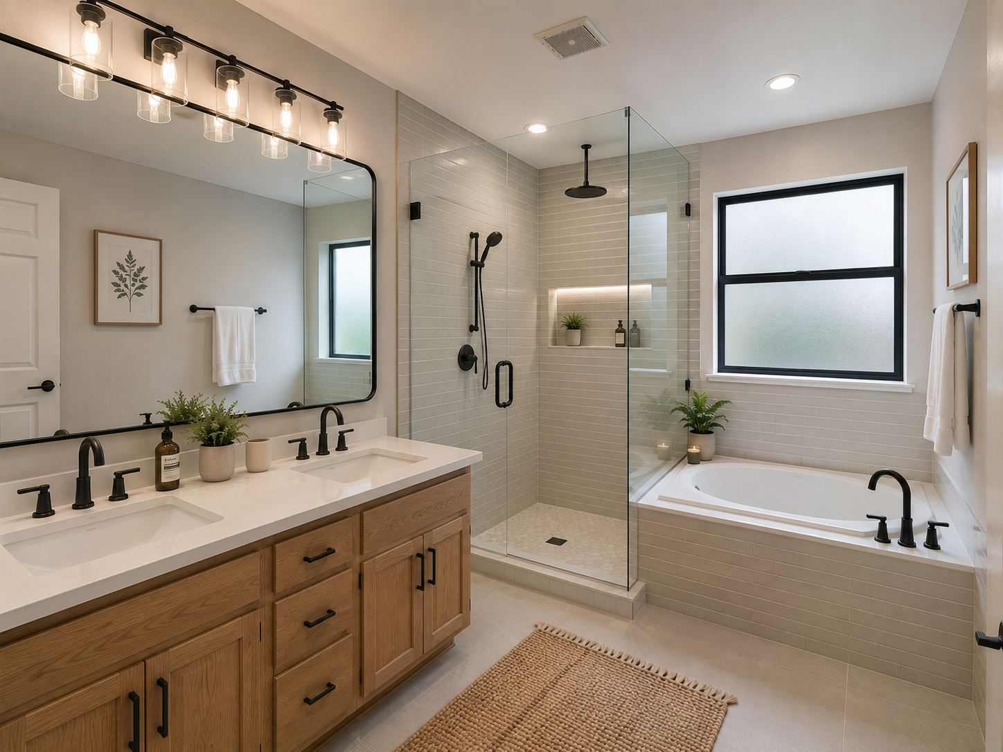 After: bathroom remodel project 4