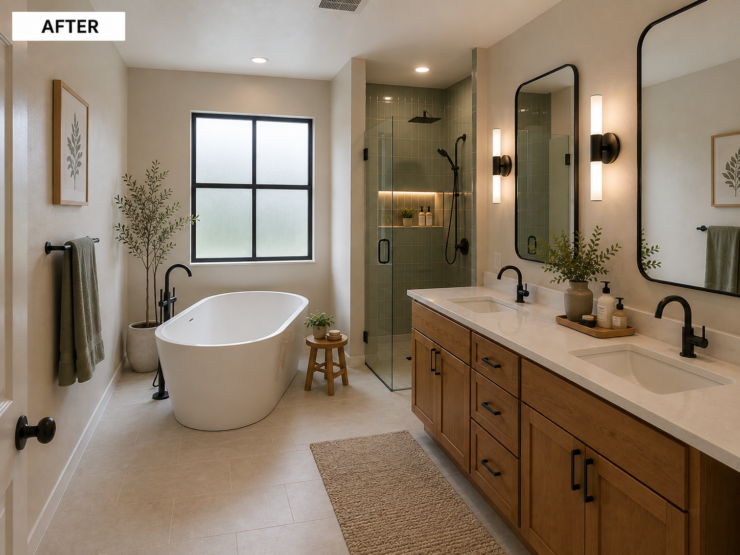 After: bathroom remodel project 5